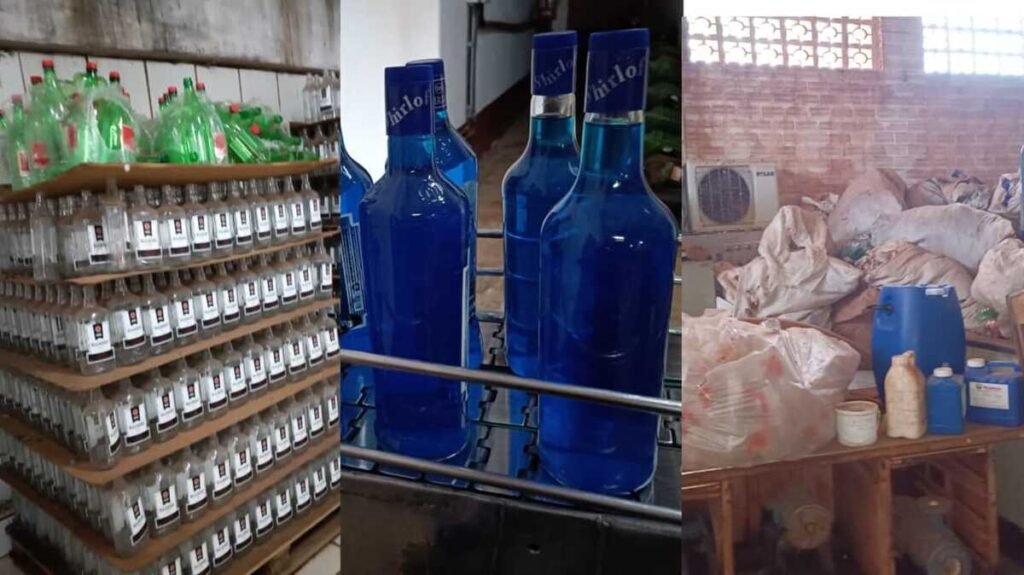Fábrica clandestina de bebidas alcoólicas descoberta em Terenos