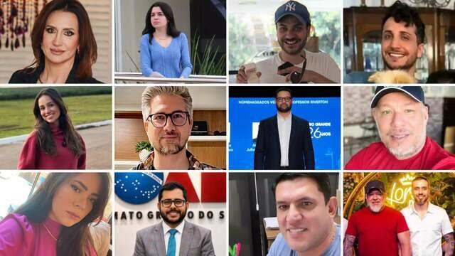 Colagem com doze fotos de homens e mulheres diversos.