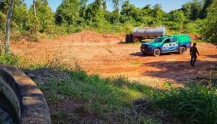 Área de reserva legal contaminada por agrotóxicos — Foto: Divulgação, MPMS