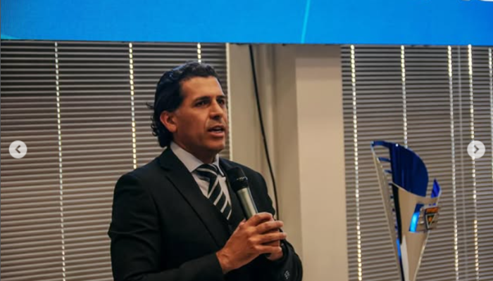 Presidente da Comissão, Augusto Ortega, preparando evento no MS — Foto: Presiden