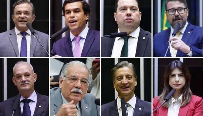 Foto: De cima para baixo, da esquerda para a direita: deputados Vander Loubet (P