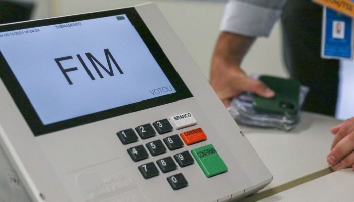 Urna eletrônica utilizada nas eleições — Foto: Urna eletrônica utilizada nas ele