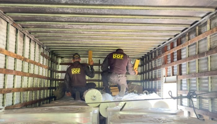 DOF apreende 221 kg de maconha oculta em carga de embalagens plásticas a caminho do Pará
