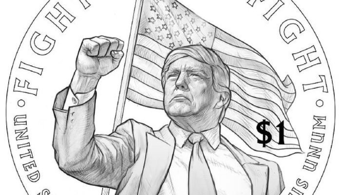 EUA planejam moeda comemorativa com imagem de Trump