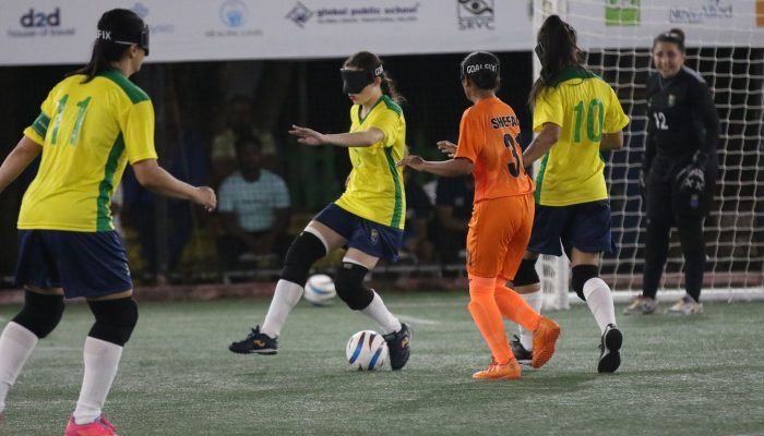 Brasil estreia com vitória na Copa do Mundo de futebol de cegos na Índia