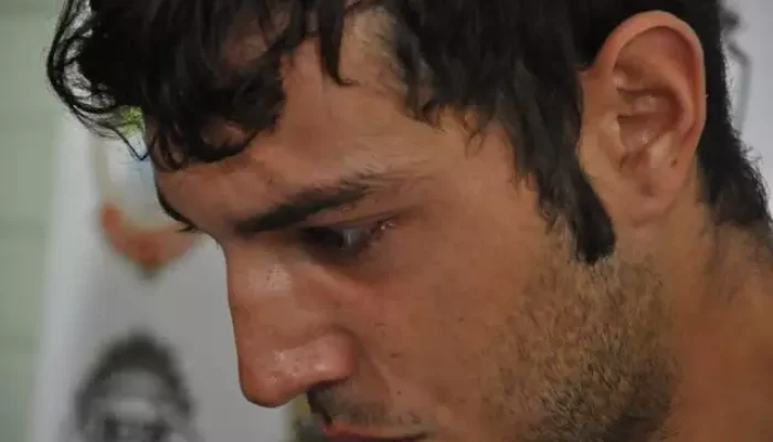 Bruno Aleff Bibiano, quando foi preso por assalto que terminou em morte de PM. (Foto: Arquivo | Campo Grande News)