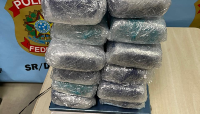 Polícia Federal prende mulher por tráfico de drogas — Foto: Logo