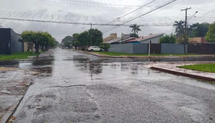 Chuva Intensa Atinge o Sul de MS Sob Alerta de Tempestade