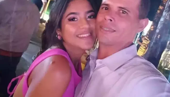 Mirieli e Fausto em foto publicada nas redes sociais (Foto: Reprodução)