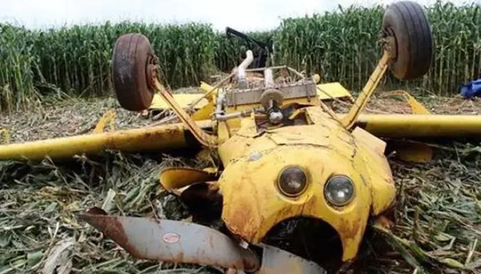 Acidente aéreo em Chapadão do Sul — Foto: Foto: Reprodução