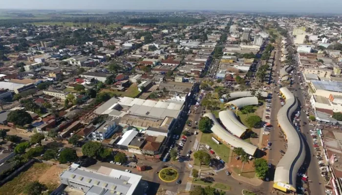 Vista aérea da cidade de Ponta Porã, onde ocorreu crime. (Foto: Divulgação)