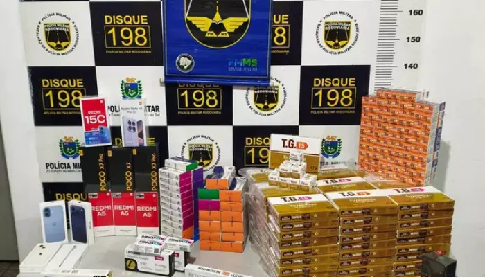 PMR apreende medicamentos ilegais e celulares em Ponta Porã durante operação