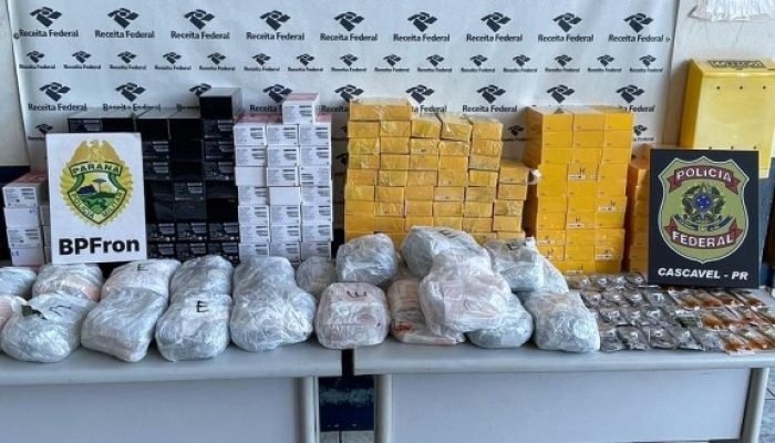 PF e BPFron apreendem veículo com eletrônicos no Paraná