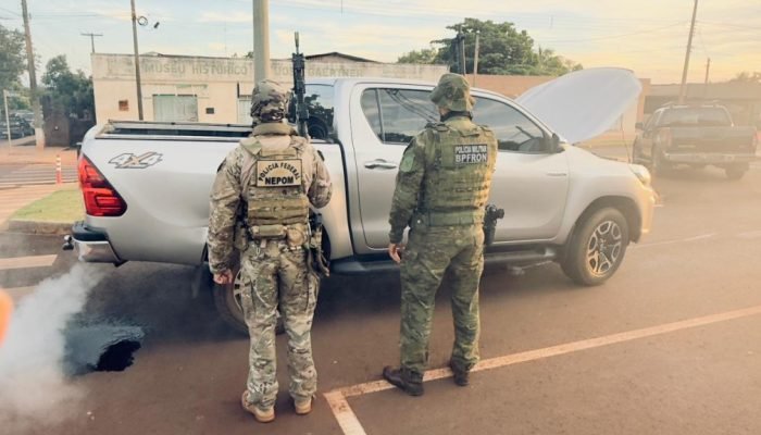 PF e BPFRON recuperam veículo roubado no Paraná