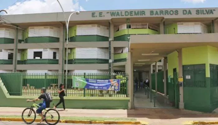 Escola estadual localizada no Bairro Moreninhas, em Campo Grande (Foto: Paulo Francis/Arquivo)