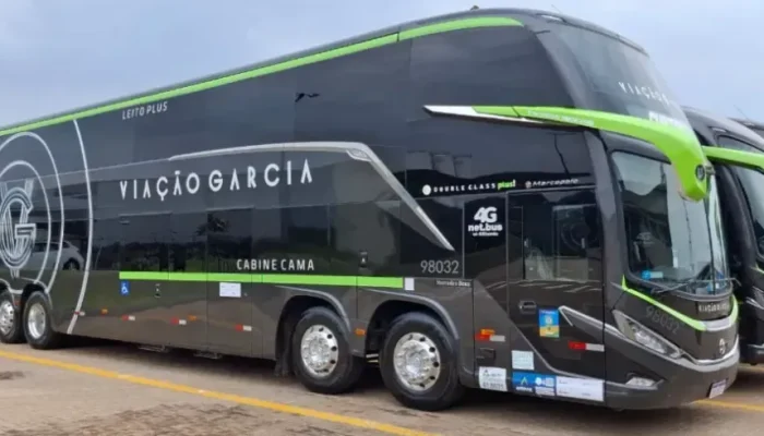Novos ônibus G8 da Viação Garcia-Brasil Sul (Divulgação)