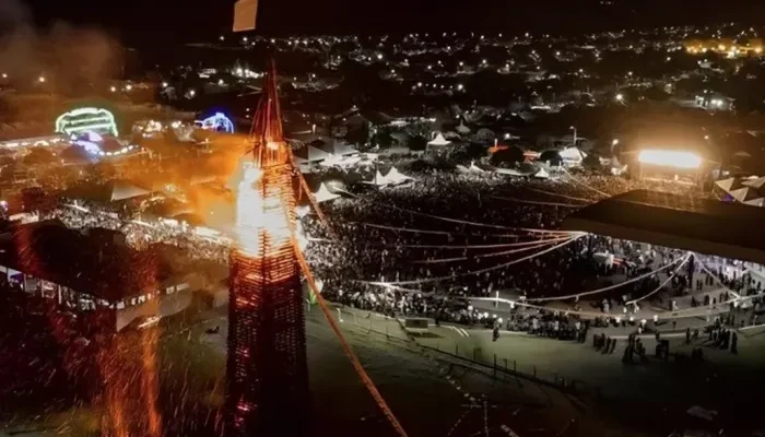Fogueira gigante de Jateí recebe título de patrimônio imaterial de MS