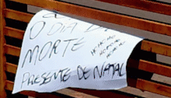 Bilhete ameaça com “Presente de Natal” e artefato explosivo é detonado pelo BOPE