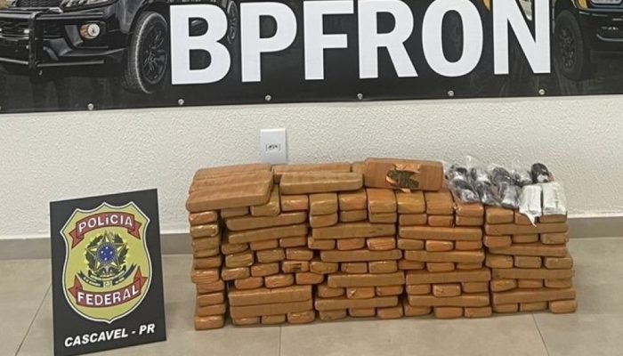 PF e BPFron apreendem veículo com drogas no Paraná
