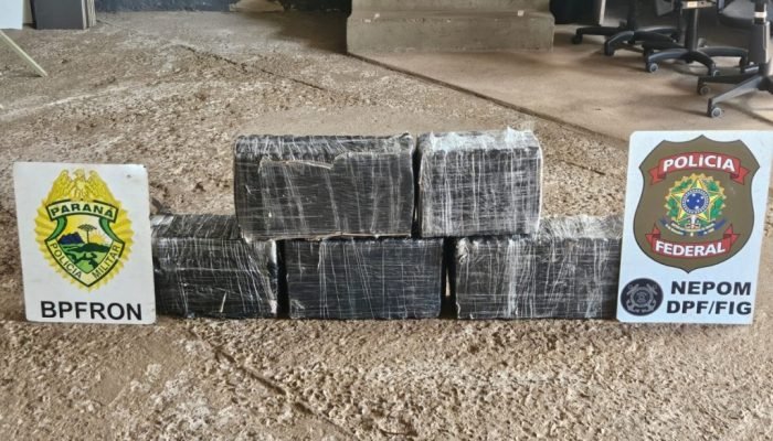 PF e PM apreendem cerca de 90 kg de maconha em Foz do Iguaçu