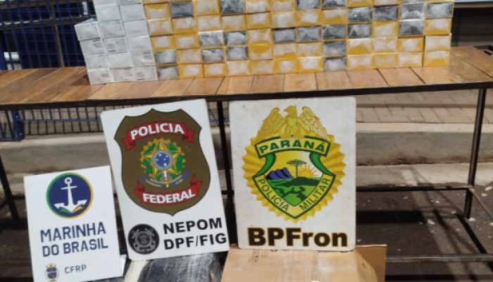 PF, PM e Marinha apreendem celulares em ação contra descaminho em Foz do Iguaçu