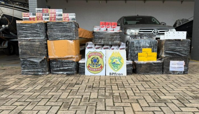 PF e PM desmantelam depósito de contrabando no Paraná