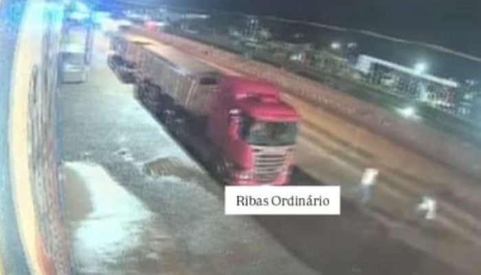 Vítima espanta agressor. (Foto: Reprodução, Ribas Ordinário)