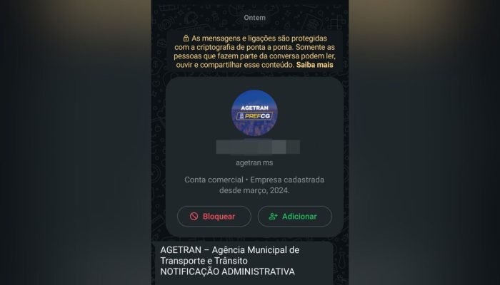 Foto: Golpistas estão usando nome e imagem da Agetran para aplicar golpes (Foto: