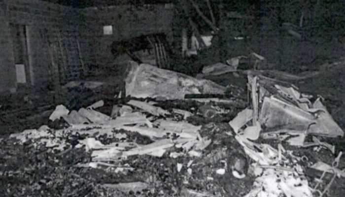 Situação em que o barraco onde a vítima morava ficou. — Foto: Situação em que o