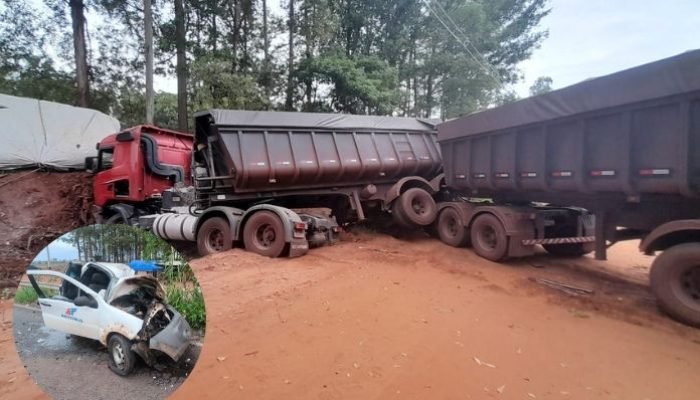 Acidente na MS-240 — Foto: Foto: Fala Povo Midiamax e Fatos MS