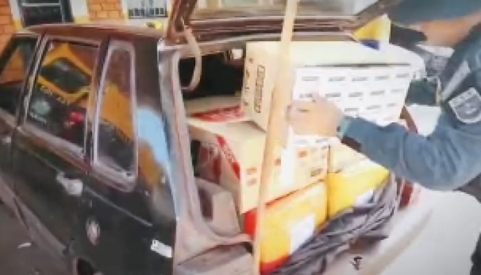 Mercadorias apreendidas durante fiscalização — Foto: Reprodução