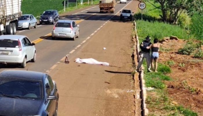 Adolescente morre ao ser atropelado em rodovia próxima a Indápolis