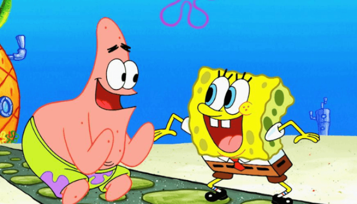 Cena de um episódio de Bob Esponja, desenho animado da Nickelodeon — Foto: Cena