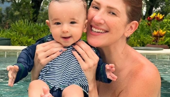 A atriz Dani Calabresa, 43, posta foto com filho, Bernardo — Foto: A atriz Dani