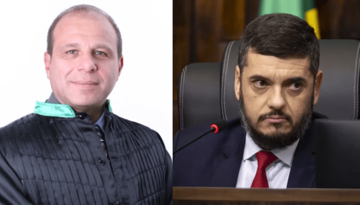 Desembargador Macário Judice Neto e Rodrigo Bacellar — Foto: Macário Judice Neto