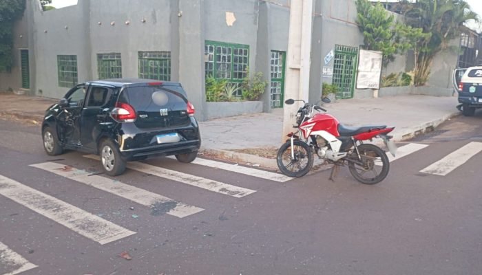 Foto: Acidente ocorreu no início da manhã. (Foto: Leitor Midiamax)