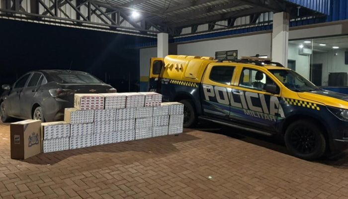 Apreensão ocorreu na MS-164. — Foto: Apreensão ocorreu na MS-164. (Reprodução, B