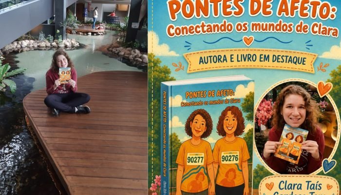 A autora do livro, Clara Taís Cardoso Toro. (Foto: Reprodução/Digulvação)