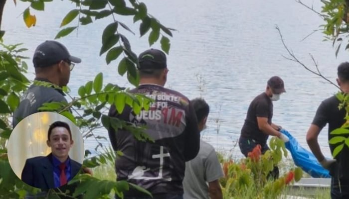 Corpo de pernambucano encontrado no Rio Correntes — Foto: Reprodução, Web Rádio