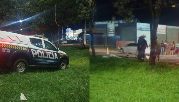 Foto: O atropelamento ocorreu na Cônsul Assaf Trad. (Foto: Fala Povo, Midiamax)