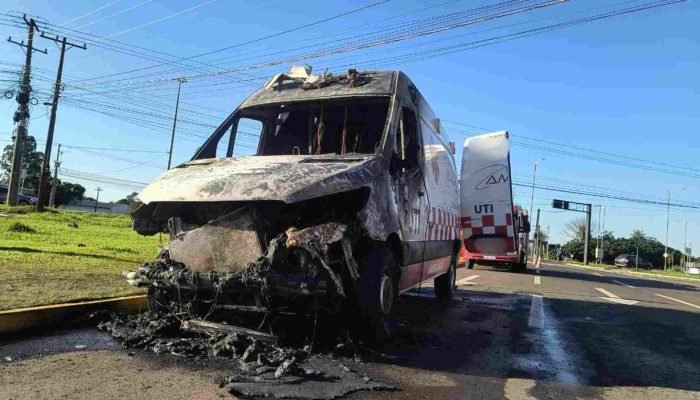 Motorista saiu sem ferimentos. — Foto: Motorista saiu sem ferimentos. (Gustavo H