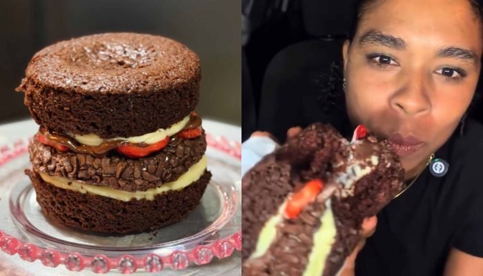 Hambúrguer de chocolate — Foto: Hambúrguer de chocolate (Reprodução, Instagram)