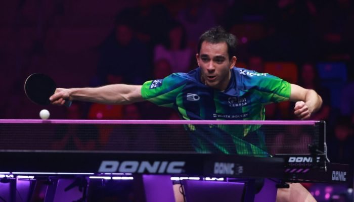 Foto: 1 de 1 Hugo-Calderano-Tenis-de-Mesa - Foto: Remy Gros/MB Media/Getty Image