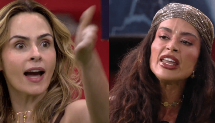 Ana Paula Renault e Aline Campos discutiram durante a dinâmica do Sincerão — Fot