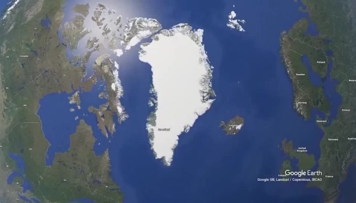 Mapa da Groenlândia — Foto: Mapa da Groenlândia • Reuters