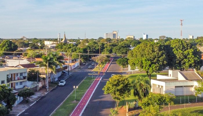 Av. Caarapó em Naviraí. Foto: Julio Fernando