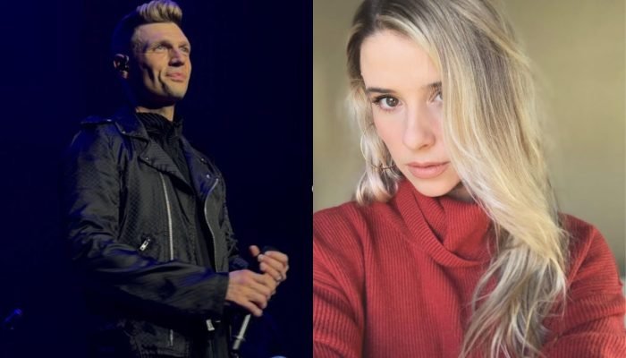 Nick Carter, dos Backstreet Boys e Melissa Schuman, atriz e ex-integrante do gru