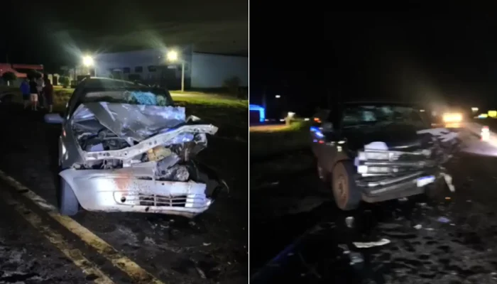 Vítima fatal estava no Palio Weekend e ficou presa às ferragens — Foto: Vítima f