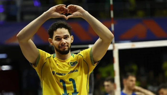 Atleta comemorou revanche após derrota no Mundial de 2025 — Foto: Atleta comemor
