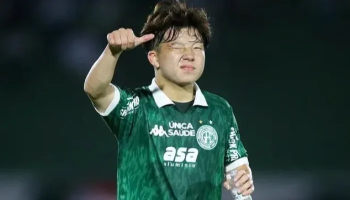 Ryuta Takahashi em ação pelo Bugre — Foto: Ryuta Takahashi em ação pelo Bugre (F